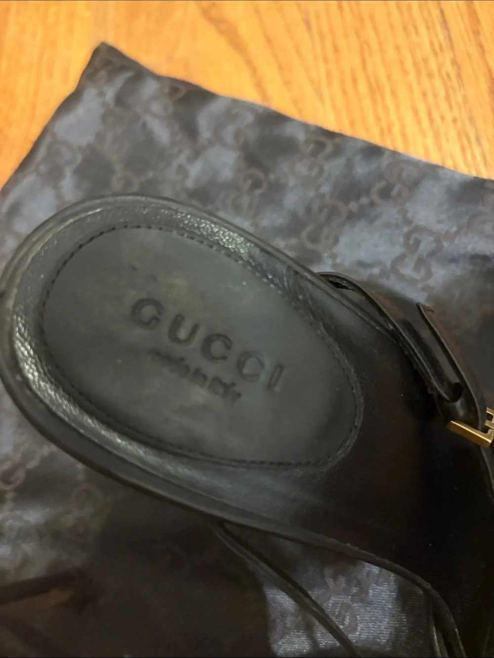 Vintage 2002 Gucci by Tom Ford Pointed Toe Mule Heels size 7 with Dust Bag - Picture 2 of 9